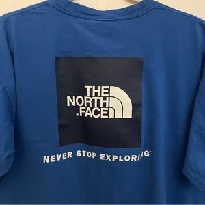 The North Face - Logo T-Shirt - Blue - XL